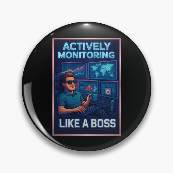 Item preview, Actively Monitoring Like A Boss designed and sold by Maggie Mustard.