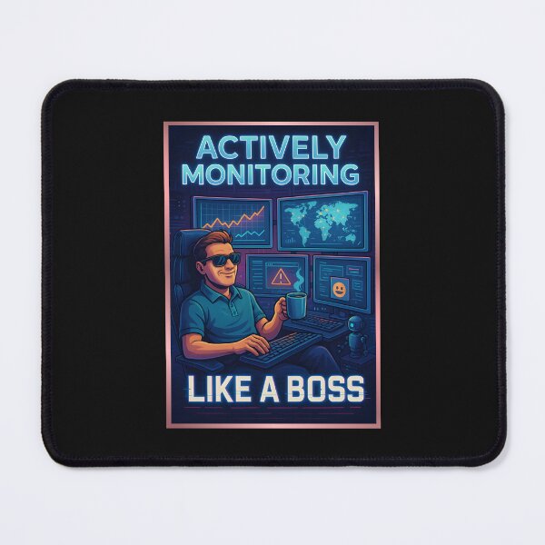 Item preview, Actively Monitoring Like A Boss designed and sold by Maggie Mustard.