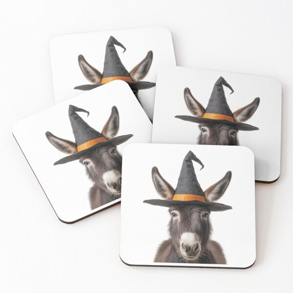 Item preview, Burro con sombrero de bruja de Halloween designed and sold by LazyOwlStore.