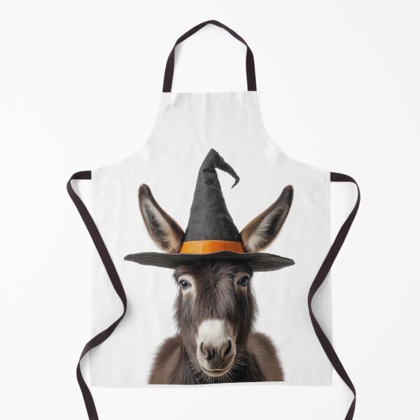 Item preview, Donkey Wearing Halloween Witch Hat designed and sold by LazyOwlStore.