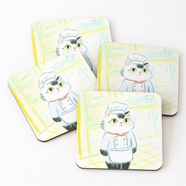 Item preview, Meet Chef Paws, the most dedicated feline in the kitchen. This charming cat takes culinary craft seriously designed and sold by helga-wigandt.