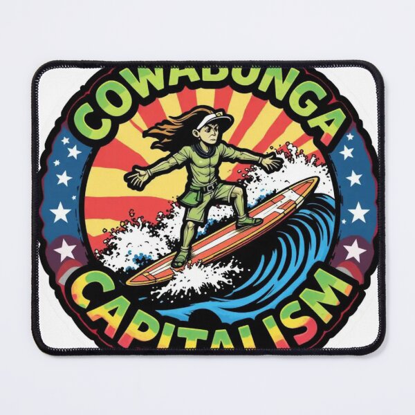 Item preview, Cowabunga Capitalism Vibes Reloaded-Viral Drop 2025 designed and sold by Imaginarium of Chaos falcon88 .