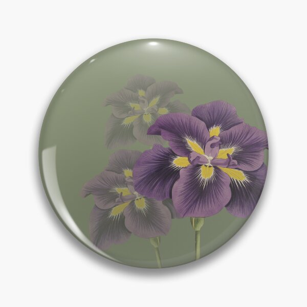 Item preview, Purple iris flower vintage designed and sold by interico88.