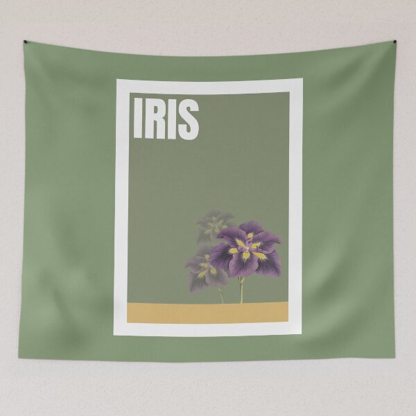 Item preview, Purple iris flower vintage designed and sold by interico88.