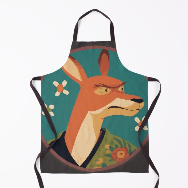 Item preview, Wary Fox: A Stylized Animal Portrait Circle designed and sold by REPTISLAV.