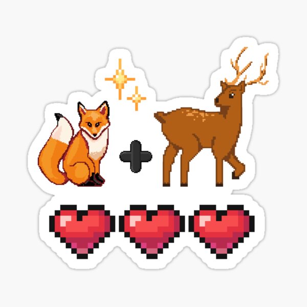 Item preview, Vixen Stag Hearts 2.0 designed and sold by RbPanos.