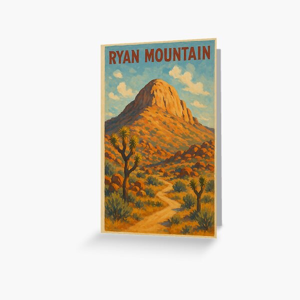 Item preview, Ryan Mountain Trail – Joshua Tree California Daylight View designed and sold by Places On Earth.