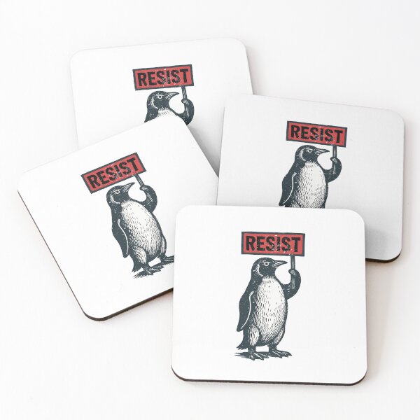 Artikelvorschau, Lustiger Resist Penguin Aktivismus Cooles Grafikdesign Vintage entworfen und verkauft von ZANNIX.
