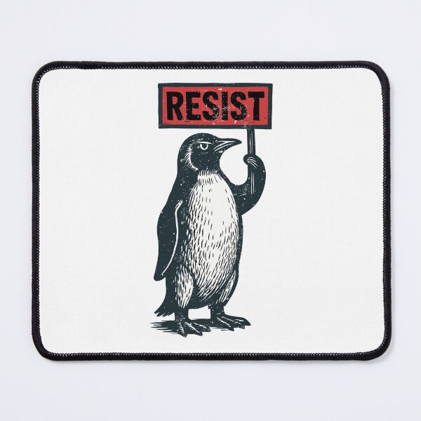 Item preview, Funny Resist Penguin Activism Cool Graphic Design Vintage designed and sold by ZANNIX.