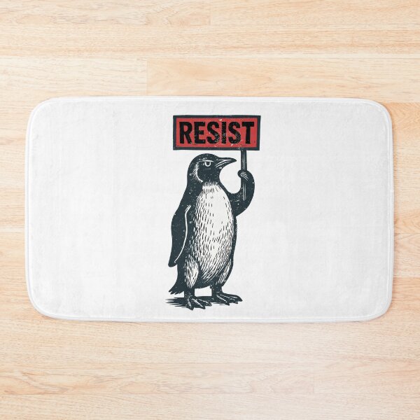 Artikelvorschau, Lustiger Resist Penguin Aktivismus Cooles Grafikdesign Vintage entworfen und verkauft von ZANNIX.