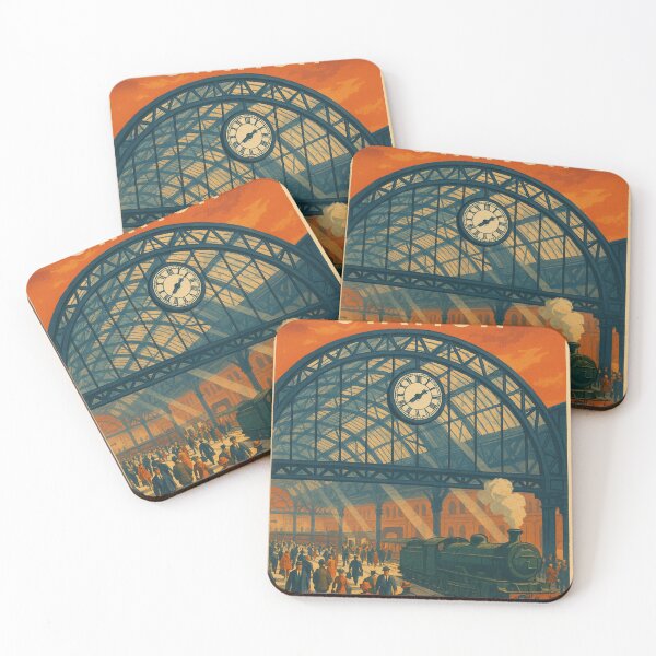 Item preview, Waterloo Station Platform – Vintage London Train Scene designed and sold by Places On Earth.