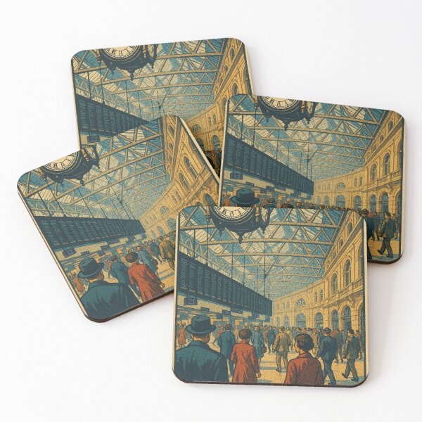 Item preview, Waterloo Clock Hall – Iconic London Train Terminal Scene designed and sold by Places On Earth.