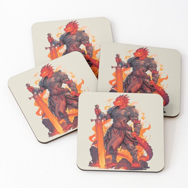 Item preview, DnD RPG Dragonborn Flame Knight Monster designed and sold by bapupa.