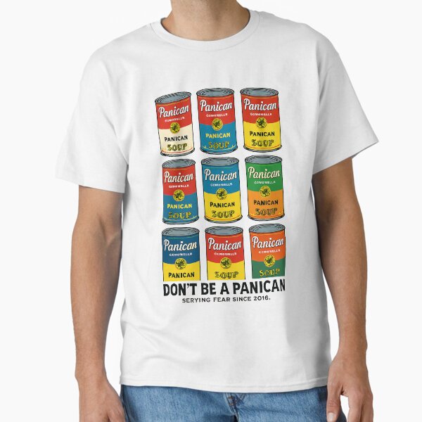 Item preview, Don’t Be a Panican – Pop Art Soup Grid Statement designed and sold by ColorVibre.