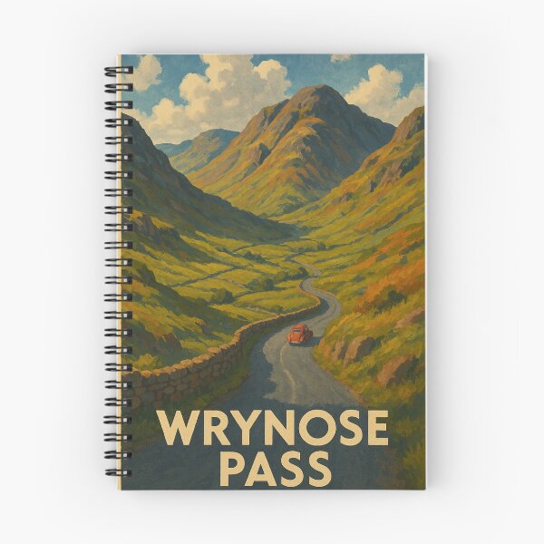 Item preview, Wrynose Pass – Red Car Through the Lake District Highlands designed and sold by Places On Earth.