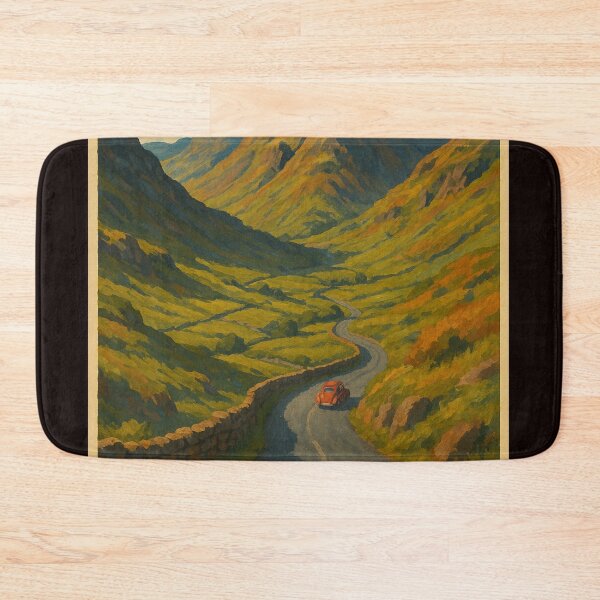 Item preview, Wrynose Pass – Red Car Through the Lake District Highlands designed and sold by Places On Earth.