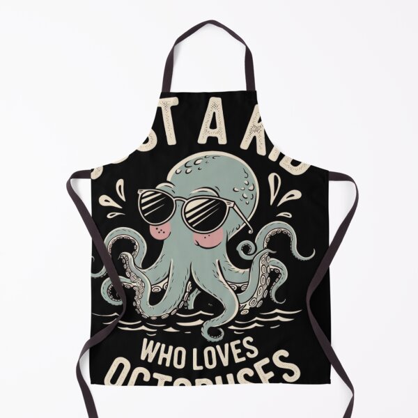 Item preview, Just a Kid Who Loves Octopuses designed and sold by Tee Studio.