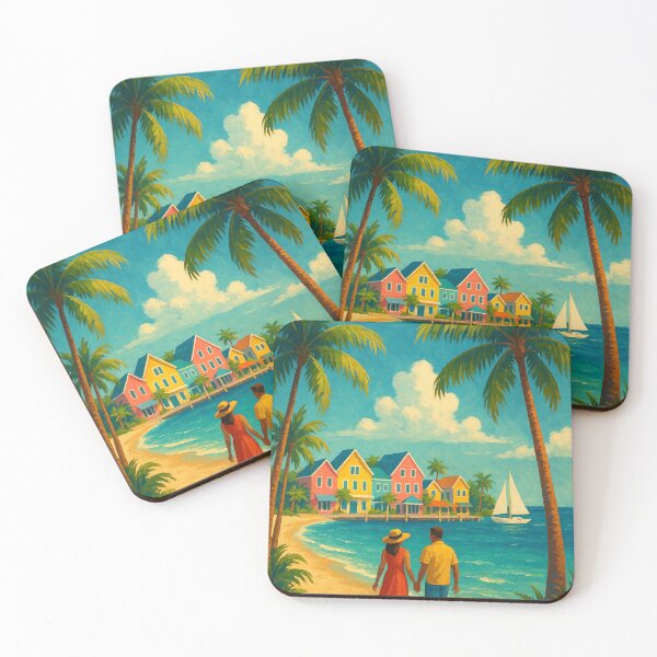 Item preview, Freeport Bahamas – Colorful Island Houses by the Sea designed and sold by Places On Earth.