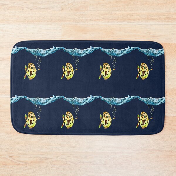 Item preview, Chiller fish with cigarette – underwater in comic style designed and sold by Vision Illustrated.