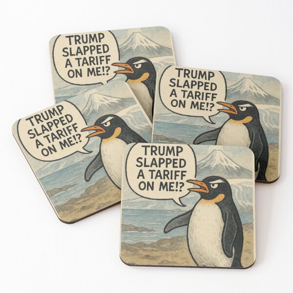 Item preview, Heard Island Penguin – “Trump Slapped a Tariff on Me?!” designed and sold by Places On Earth.