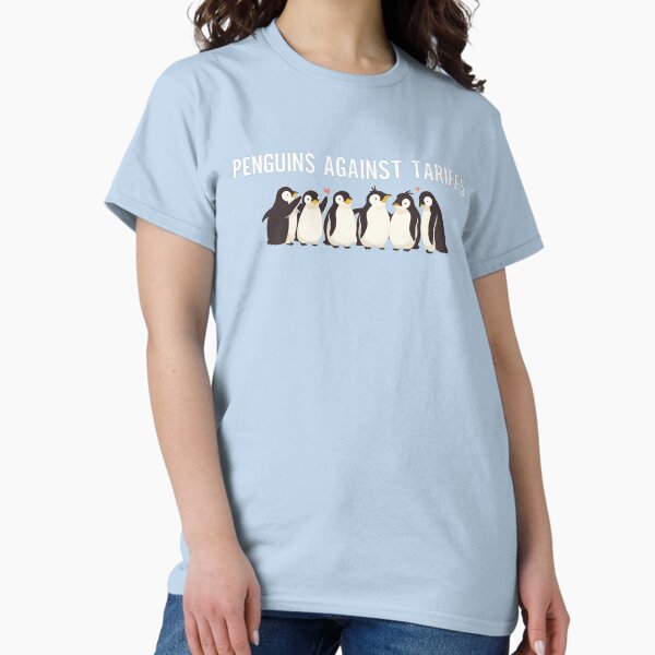 Item preview, Funny Penguins Against Tariffs -  Anti Trump designed and sold by bloemkoliee.