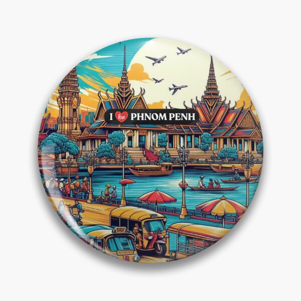 Item preview, Phnom Penh Cambodia AI Art – Perfect for Nature Lovers, Cultural Explorers & Scenic Vacation Accessories designed and sold by knalpot-design.