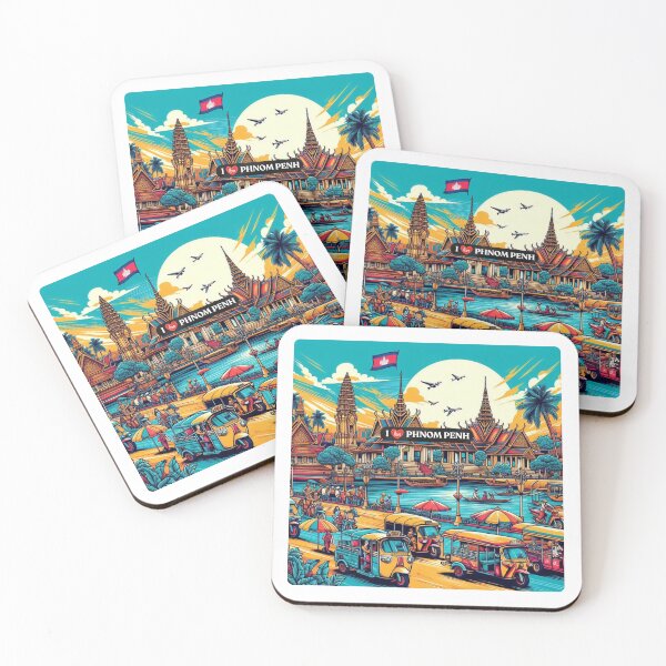 Item preview, Phnom Penh Cambodia AI Art – Perfect for Nature Lovers, Cultural Explorers & Scenic Vacation Accessories designed and sold by knalpot-design.
