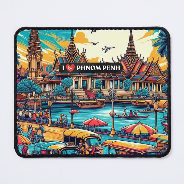 Item preview, Phnom Penh Cambodia AI Art – Perfect for Nature Lovers, Cultural Explorers & Scenic Vacation Accessories designed and sold by knalpot-design.