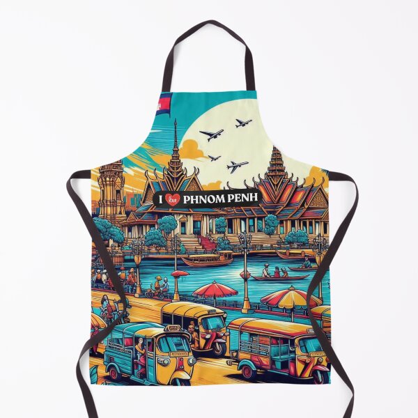 Item preview, Phnom Penh Cambodia AI Art – Perfect for Nature Lovers, Cultural Explorers & Scenic Vacation Accessories designed and sold by knalpot-design.