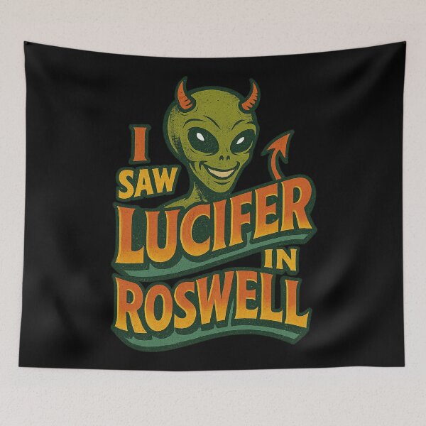 Item preview, I Saw Lucifer in Roswell – Alien Devil Encounter designed and sold by sekrecja.