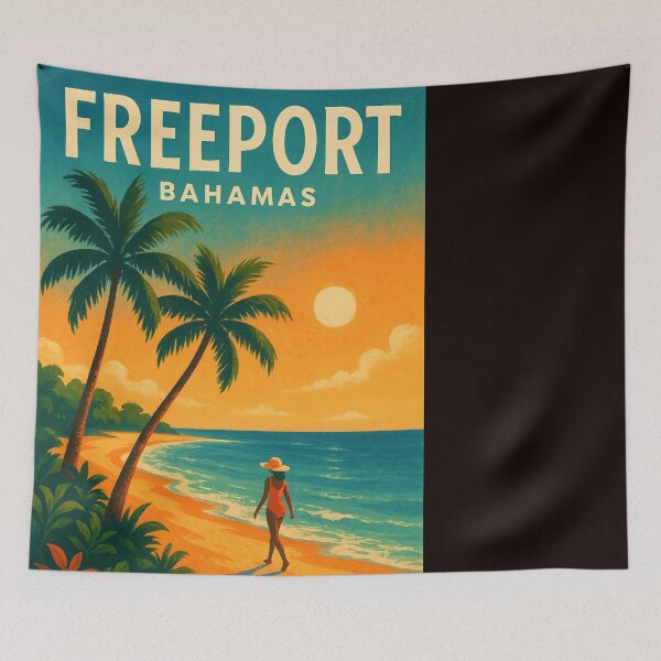 Item preview, Freeport Bahamas – Sunset Beach Walk designed and sold by Places On Earth.