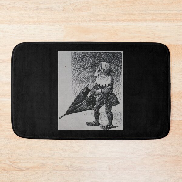 Item preview, Art by Mike Linocut dwarf, bad weather and rain is coming, weather dwarf designed and sold by allartbymike.