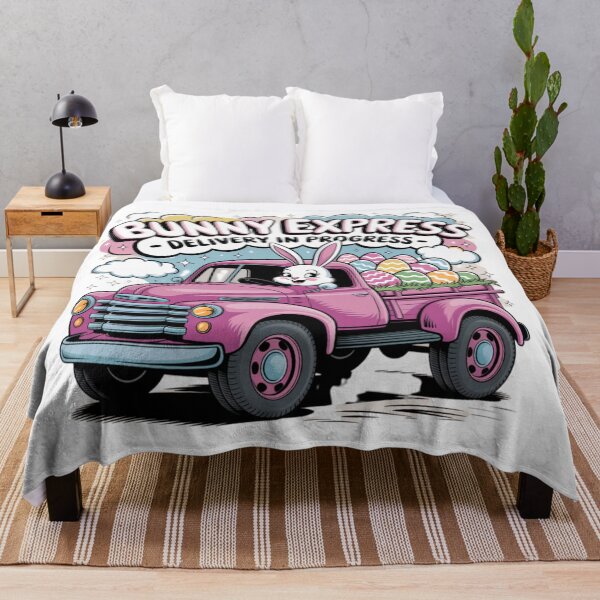 Item preview, Bunny Express – Distressed Vintage Truck Easter Delivery Shirt designed and sold by bannzy.