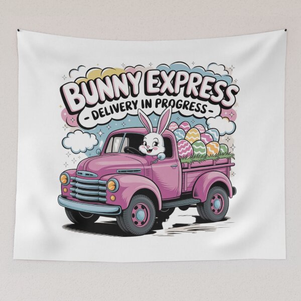 Item preview, Bunny Express – Distressed Vintage Truck Easter Delivery Shirt designed and sold by bannzy.