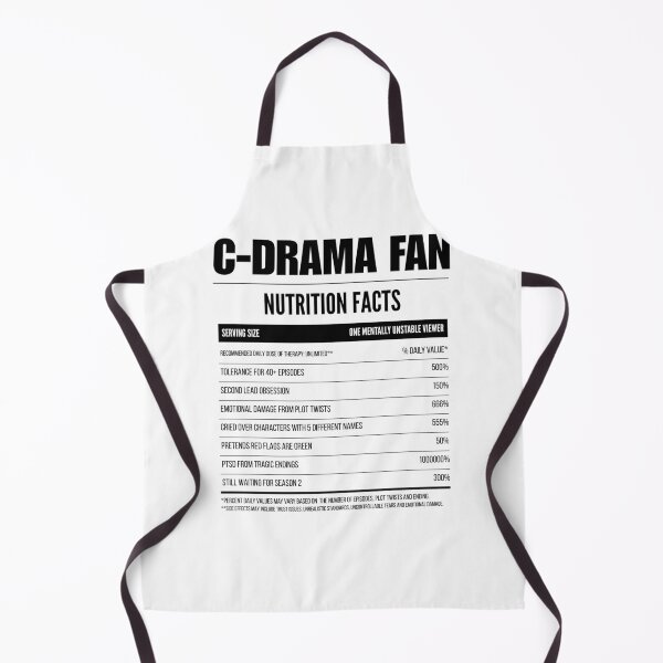 Item preview, Funny C-Drama Fan Nutrition Facts designed and sold by RetroPrints.