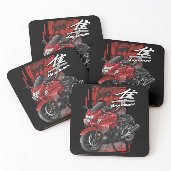 Item preview, Suzuki GSX1300R Hayabusa 2014 (Candy Daring Red & Glass Sparkle Black) for Motorcycle Riders designed and sold by MotoApparelHub.