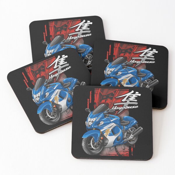 Item preview, Suzuki GSX1300R Hayabusa 2014 (Pearl Glacier White & Metallic Triton Blue) for Motorcycle Riders designed and sold by MotoApparelHub.