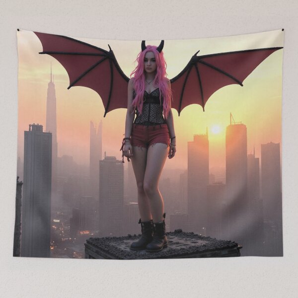 Item preview, Winged Guardian at Sunset designed and sold by e-not-shop.