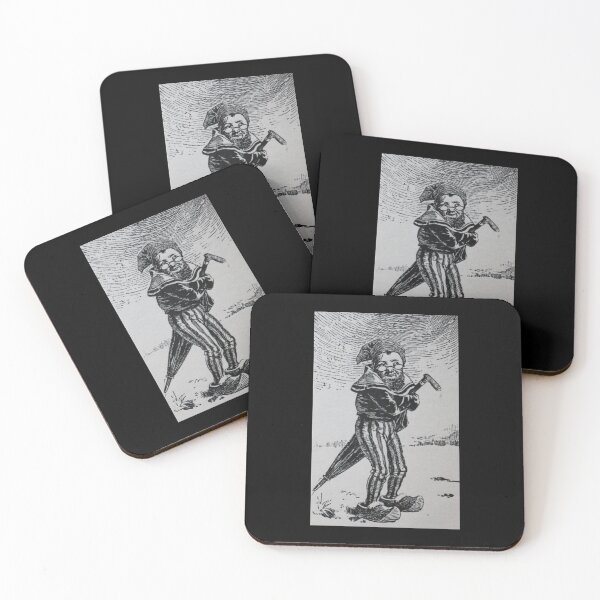Item preview, Art by Mike Linocut dwarf with umbrella, weather dwarf designed and sold by allartbymike.