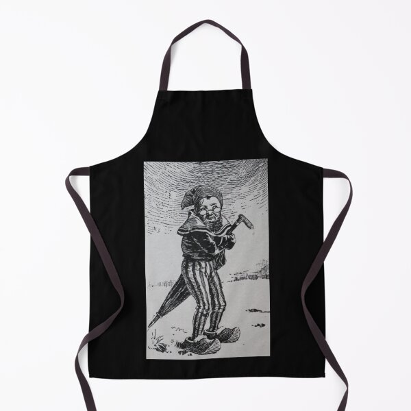 Item preview, Art by Mike Linocut dwarf with umbrella, weather dwarf designed and sold by allartbymike.