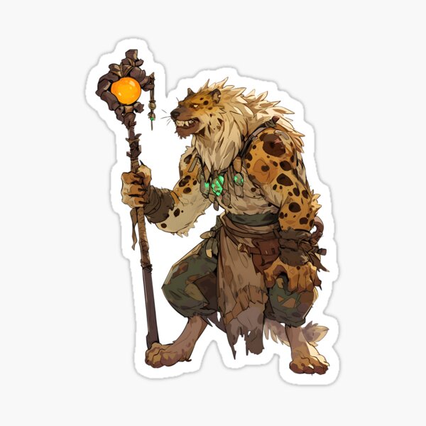 DnD Gnoll Shaman Sticker
