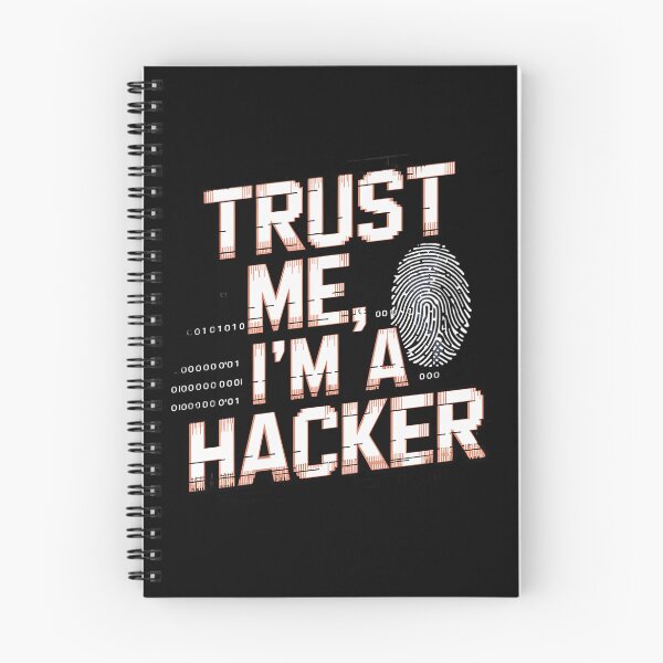 Item preview, Trust Me I’m a Hacker Art – Cybersecurity Hacker Quote with Glitch & Fingerprint Design designed and sold by pixelpopplanet.