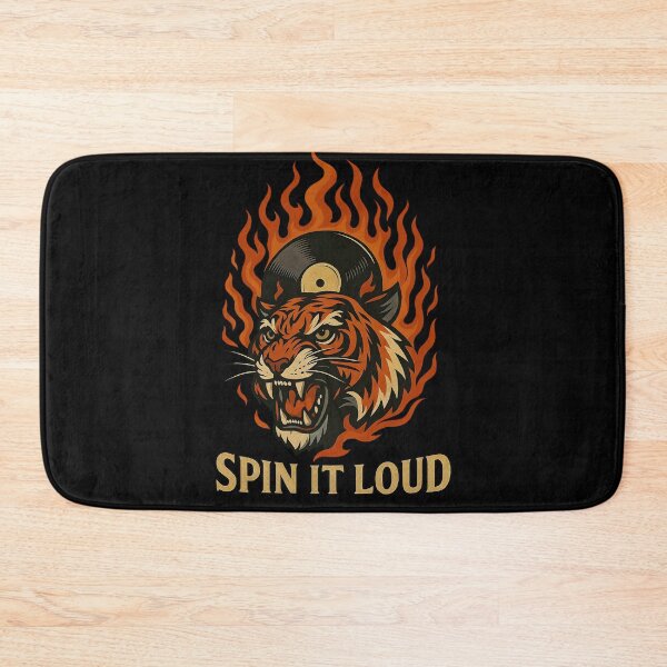 Item preview, Music vive flaming vinyl tiger design. designed and sold by Shoot-The-Moon.
