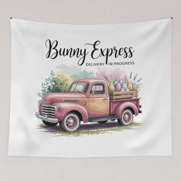 Item preview, Bunny Express – Distressed Vintage Truck Easter Delivery Shirt designed and sold by bannzy.