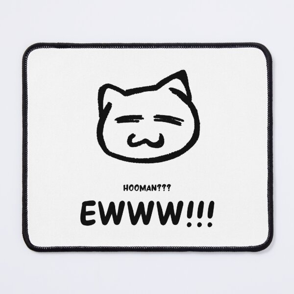 Item preview, Ewww Hooman: Funny cat quote T-shirt and Merchandise | white designed and sold by Drunken Tailor.