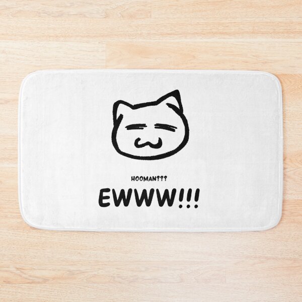 Item preview, Ewww Hooman: Funny cat quote T-shirt and Merchandise | white designed and sold by Drunken Tailor.