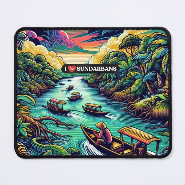 Item preview, Sundarbans Bangladesh AI Art – Perfect for Nature Lovers, Wildlife Fans & Scenic Vacation Clothing and Accessories designed and sold by knalpot-design.