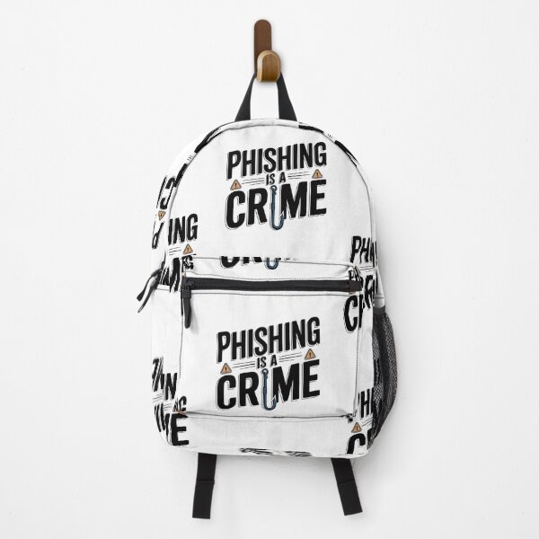 Item preview, Phishing Is a Crime Art – Cybersecurity Awareness Design with Hook Graphic for Ethical Hackers & IT Pros designed and sold by pixelpopplanet.