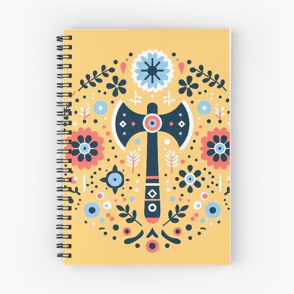 Item preview,  Scandinavian Folk Art Double Axe – Symbolic Nordic Design by heidiannemorris designed and sold by FOLK ART FUSION by heidiannemorris.