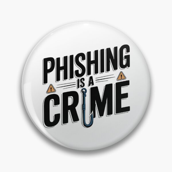 Item preview, Phishing Is a Crime Art – Cybersecurity Awareness Design with Hook Graphic for Ethical Hackers & IT Pros designed and sold by pixelpopplanet.